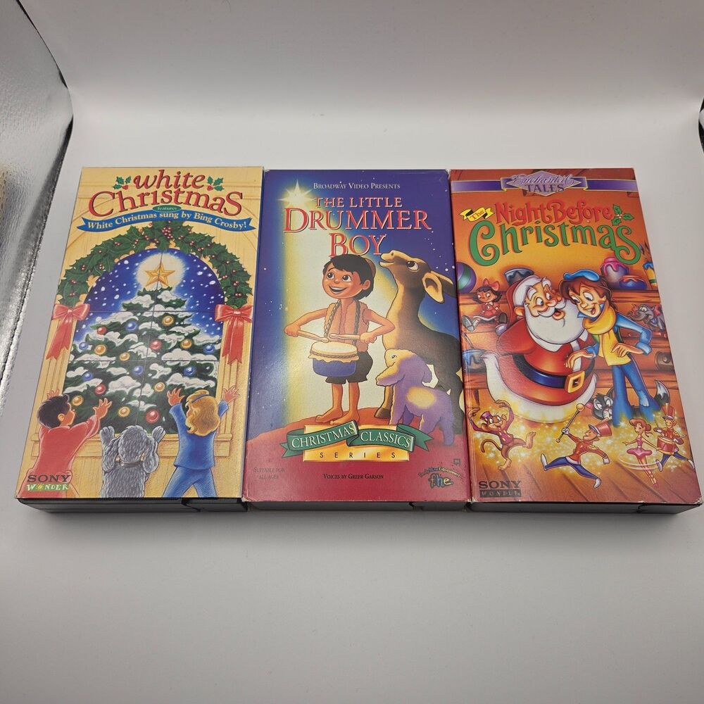 Christmas Movie VHS Lot of 3 - Tested